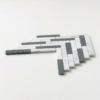 Glacier,Verde Capri Leather Large Herringbone Marble Mosaics 12 7/8×9 11/32 (MS01662)