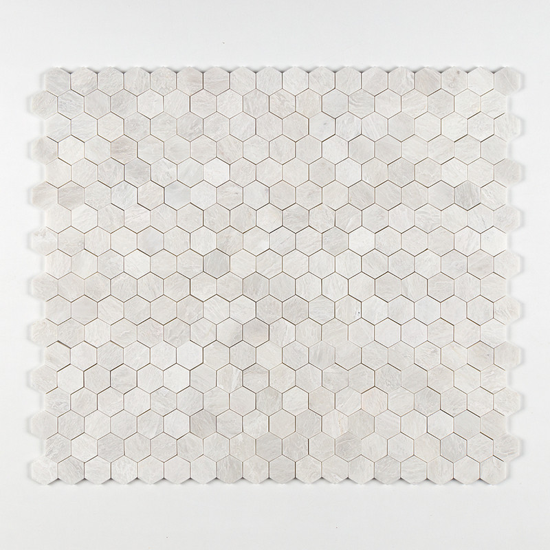 Iceberg Polished Hexagon Marble Mosaics 10 3/8×12 (MS01668)
