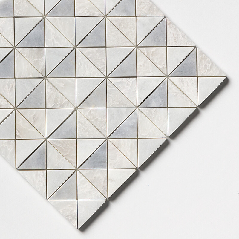 Iceberg, Avenza, Allure Multi Finish Devon Marble Mosaics 12 1/2×12 1/2 (MS01675)