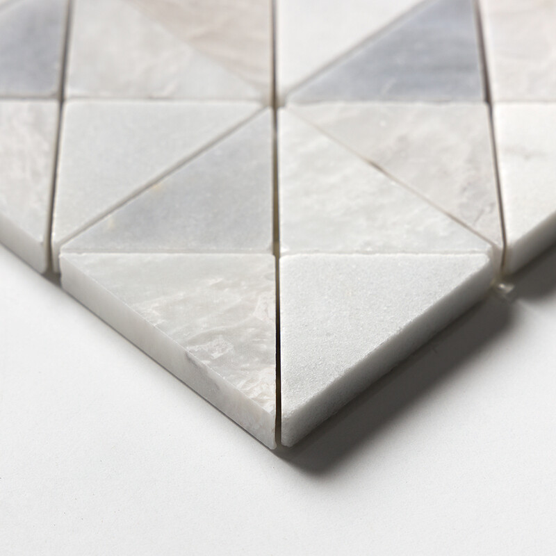 Iceberg, Avenza, Allure Multi Finish Devon Marble Mosaics 12 1/2×12 1/2 (MS01675)