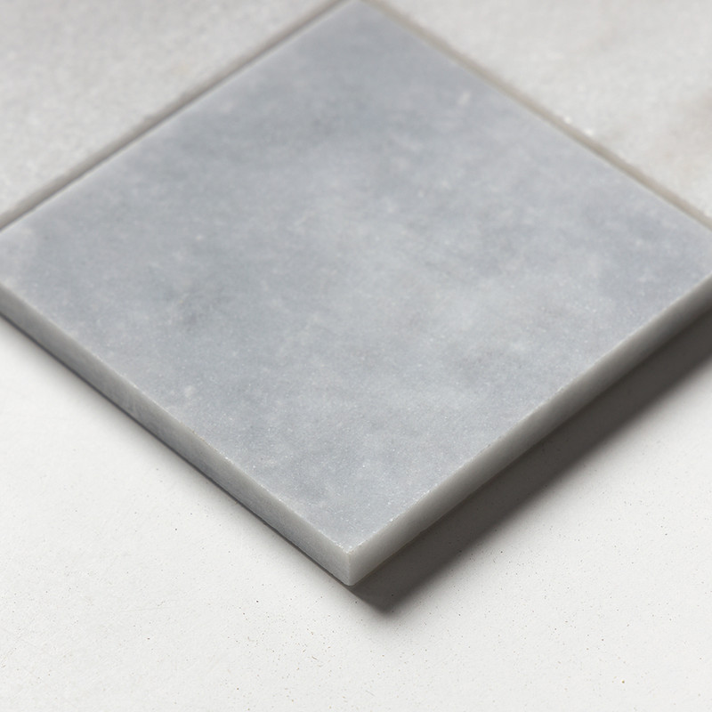 Allure Light, Snow White, Glacier Honed 4×4 Marble Mosaics 16×16 (MS01718)