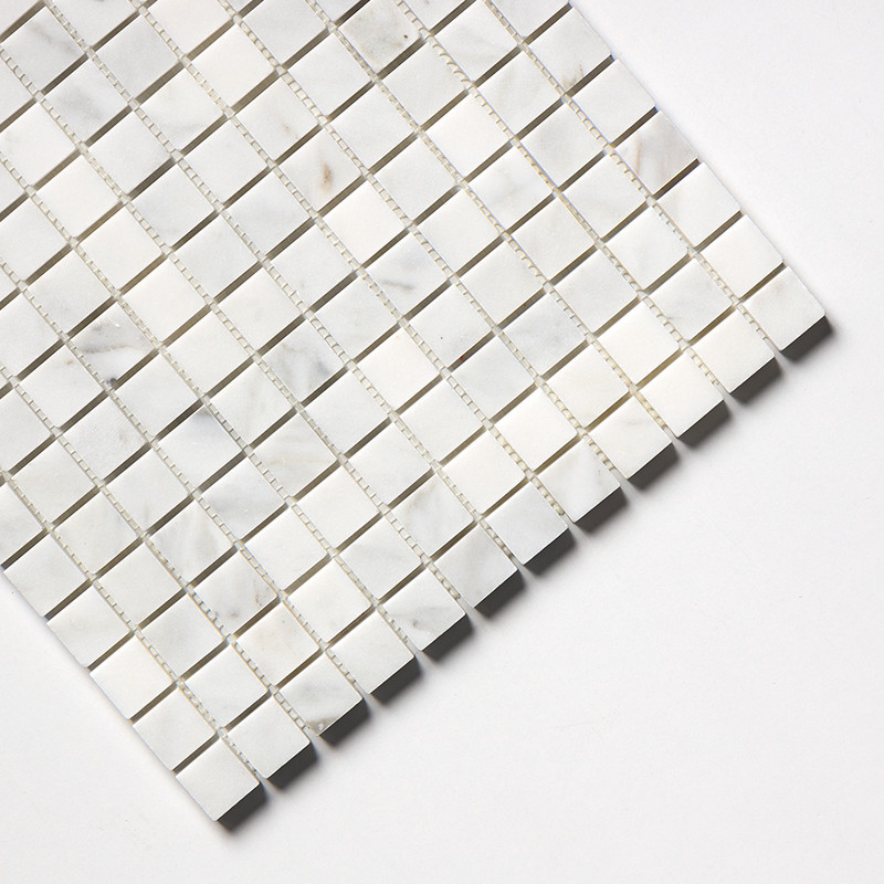 Calacatta Gold Royal Honed 1×1 Marble Mosaics 12×12 (MS01847)