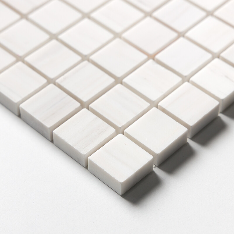 Mosaïques en marbre Bianco Dolomiti Classic Honed 1×1 12×12 (MS02058)