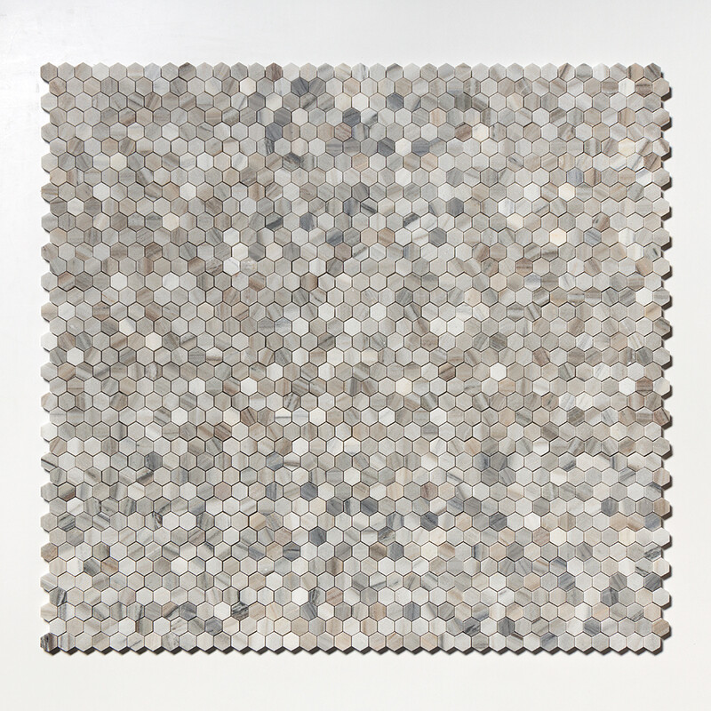 Skyline Honed Hexagon 1×1 Marble Mosaics 11 1/2×12 1/4 (MS02295)