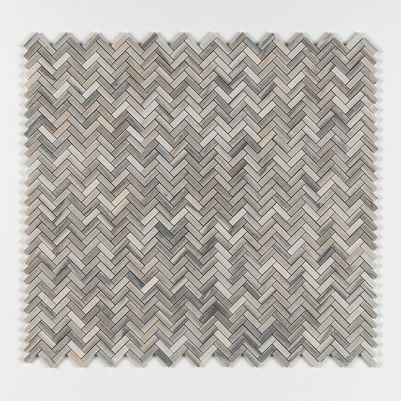 Skyline Honed Herringbone 5/8×3 Marble Mosaics 10 7/16×12 13/16 (MS02309)