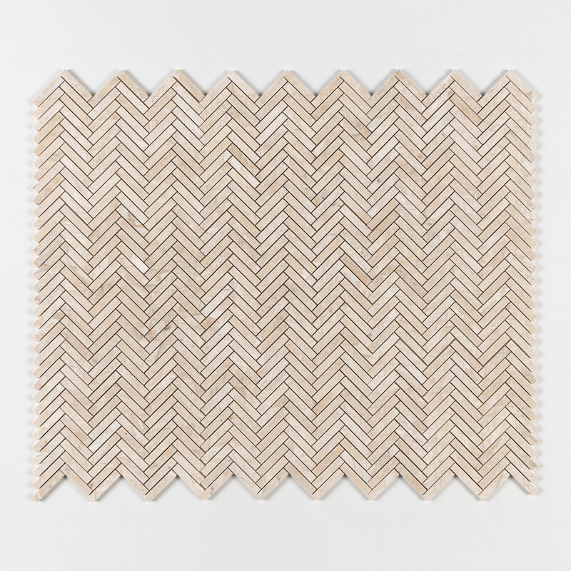 Diana Royal Honed Herringbone 5/8×3 Marble Mosaics 10 7/16×12 13/16 (MS02311)