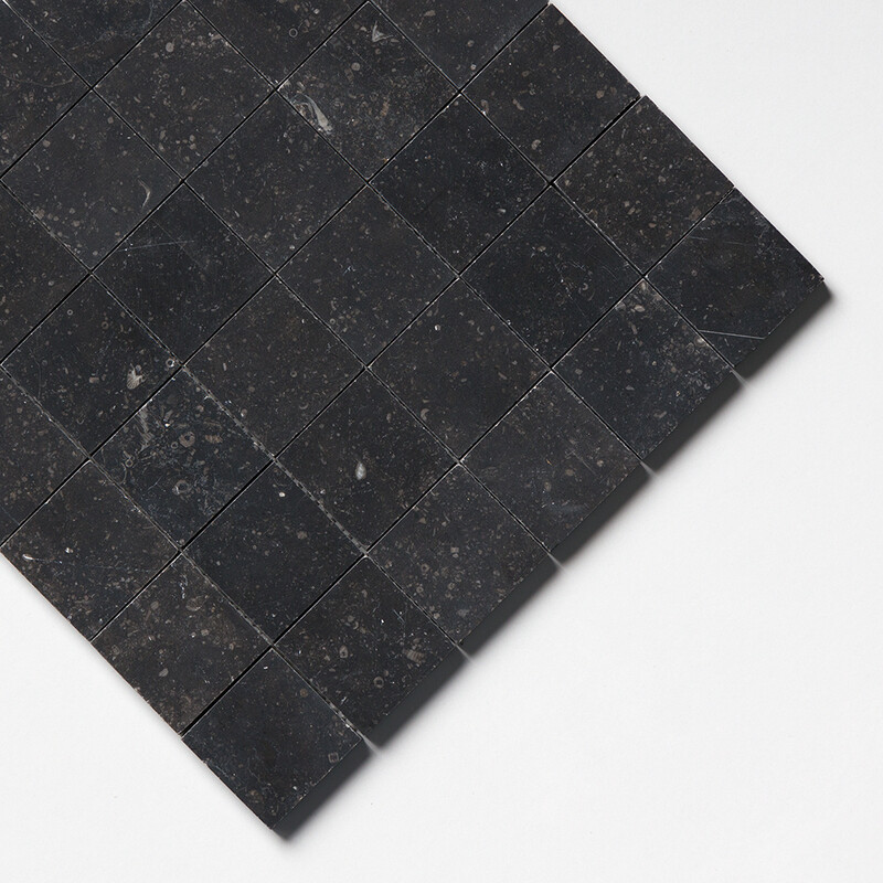 Belgium Blue Honed 2×2 Limestone Mosaics 12×12 (MS02352)