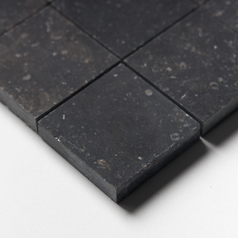 Belgium Blue Honed 2×2 Limestone Mosaics 12×12 (MS02352)