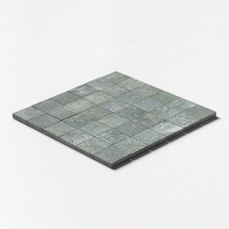 Mosaicos de mármol Verde Tia pulido 2×2 12×12 (MS02380)