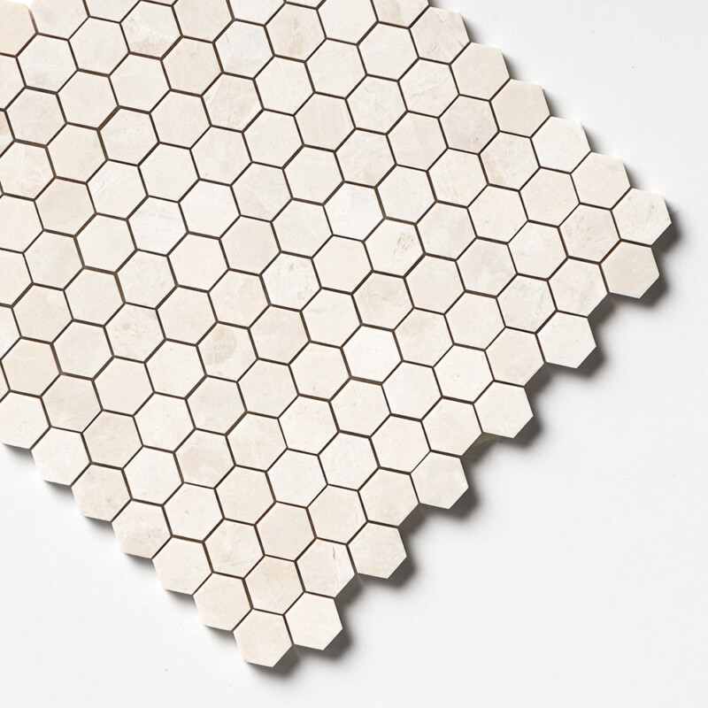 Delano Honed Hexagon 1×1 Marble Mosaics 12×12 (MS02589)
