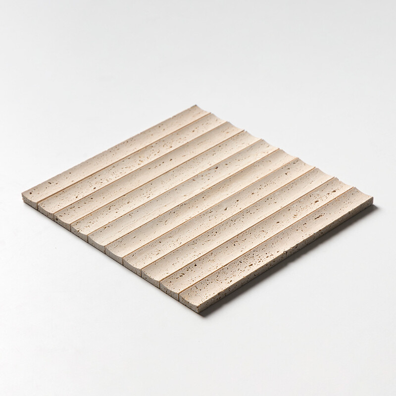 Ivory Unfilled Ion Marble Mosaics 12×12 (MS02605)