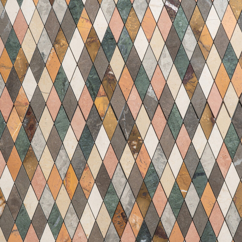 Marsa Honed Limestone Mosaics 11 3/8×11 13/16 (MS02616)