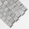Iris Black Leather Hand Clipped 2×2 Marble Mosaics 12×12 (MS02818)