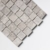 Maroon Di Notte Leather Hand Clipped 2×2 Marble Mosaics 12×12 (MS02819)