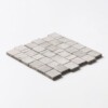 Maroon Di Notte Leather Hand Clipped 2×2 Marble Mosaics 12×12 (MS02819)