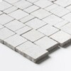 Silver Shadow Leather Hand Clipped 2×2 Marble Mosaics 12×12 (MS02821)