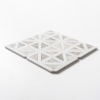 Snow White,Calacatta Green Honed Classic Lattice Marble Mosaics 14 3/4×14 3/4 (MS02920)