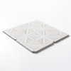 Iceberg,Snow White,Vanilla Honed Classic Lattice Marble Mosaics 14 3/4×14 3/4 (MS02921)