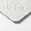Iceberg,Snow White,Vanilla Honed Classic Lattice Marble Mosaics 14 3/4×14 3/4 (MS02921)