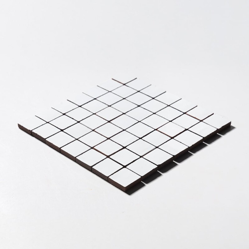 Royal White Tumbled 2×2 Terracotta Mosaics 12×12 (MS80023)