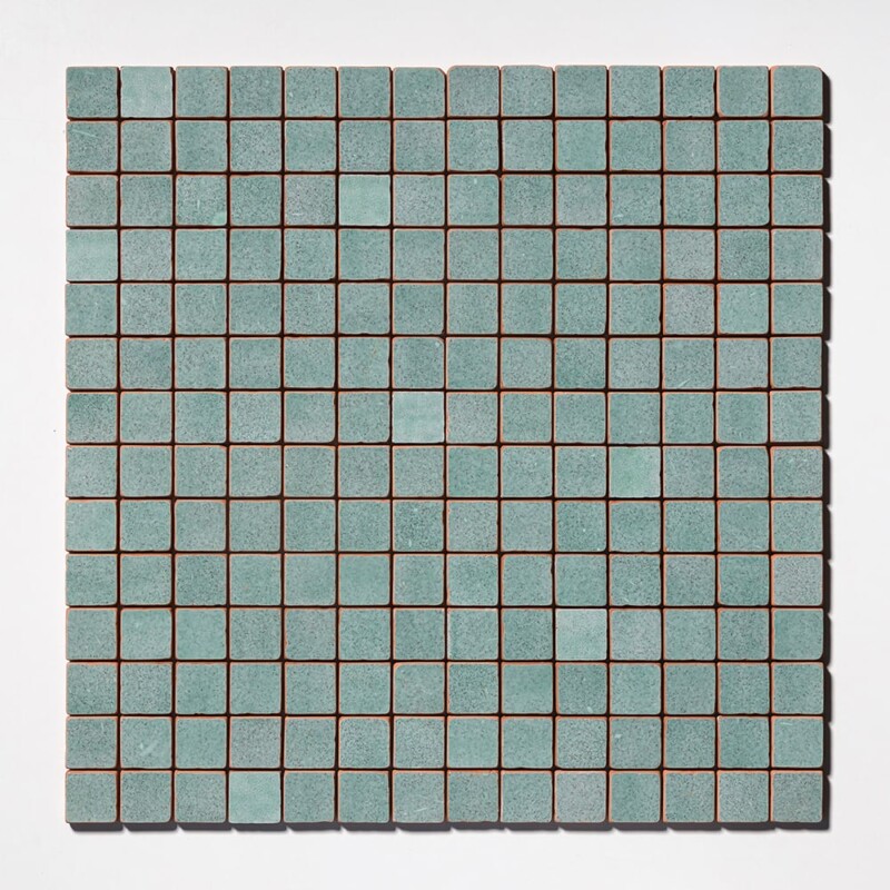 Sage Tumbled 2×2 Terracotta Mosaics 12×12 (MS80025)