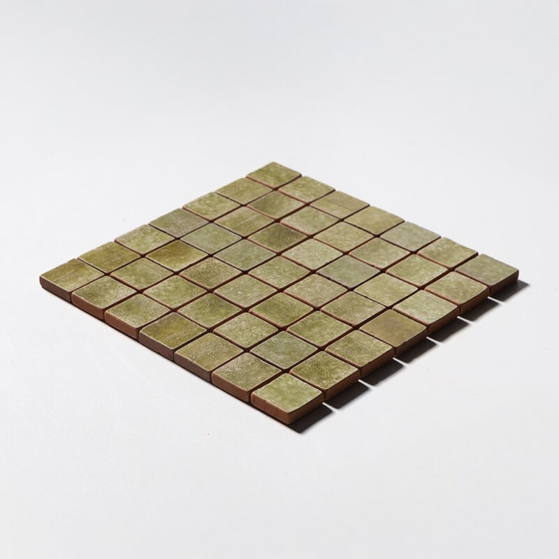 Seaweed Tumbled 2×2 Terracotta Mosaics 12×12 (MS80026)