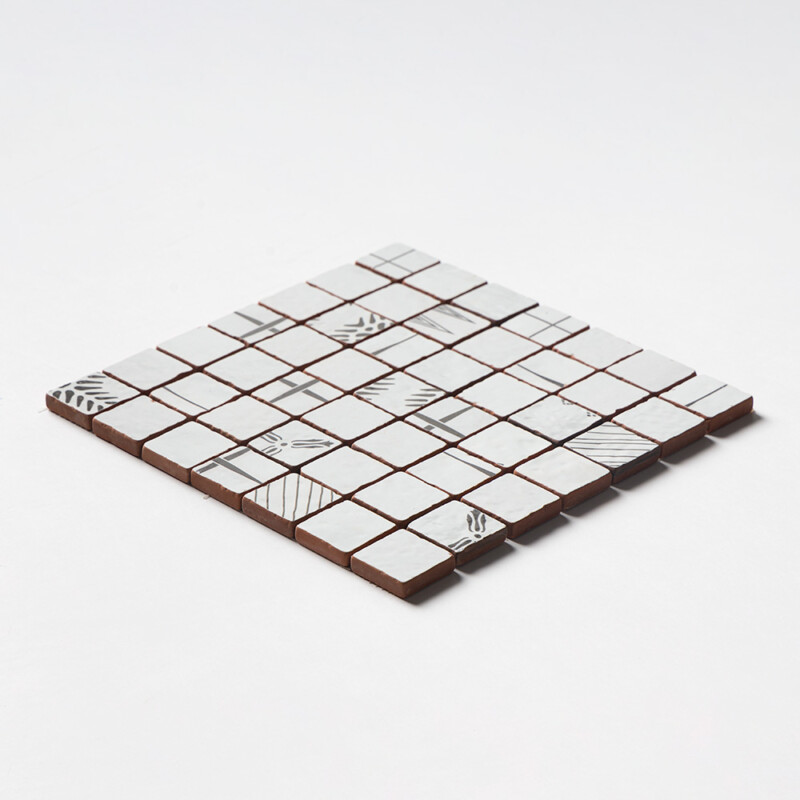 Multicolor Multifinish 2×2 Terracotta Mosaics 12×12 (MS80027)