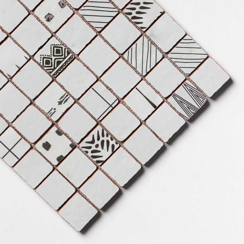 Multicolor Multifinish 2×2 Terracotta Mosaics 12×12 (MS80027)