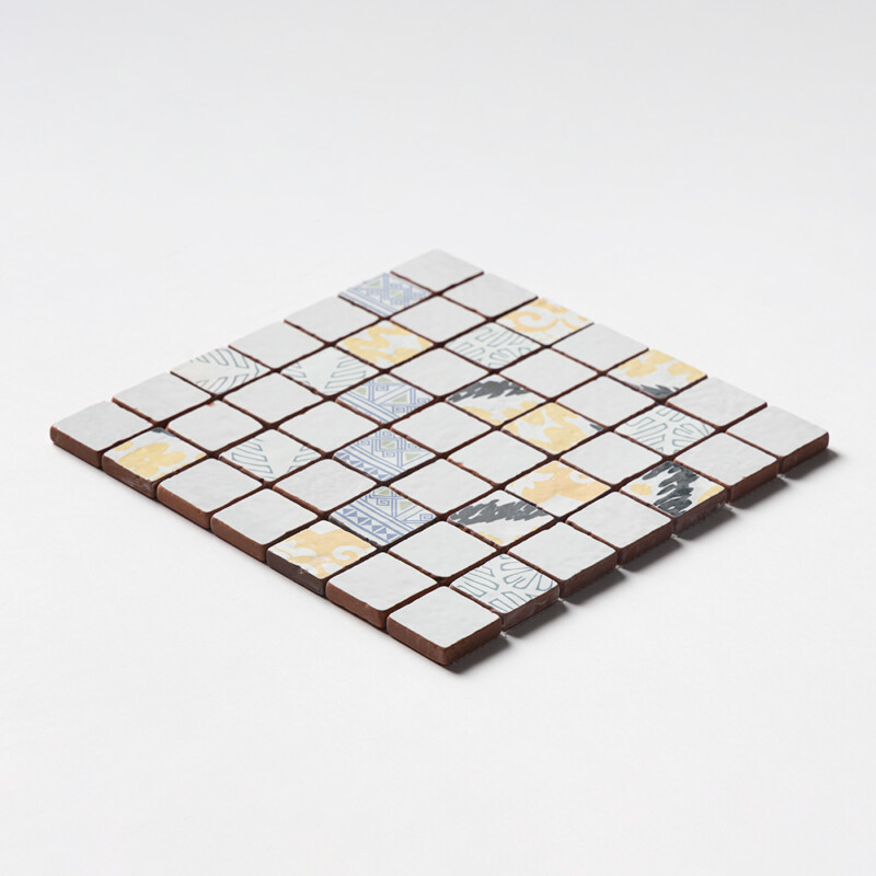 Multicolor Multifinish 2×2 Terracotta Mosaics 12×12 (MS80029)