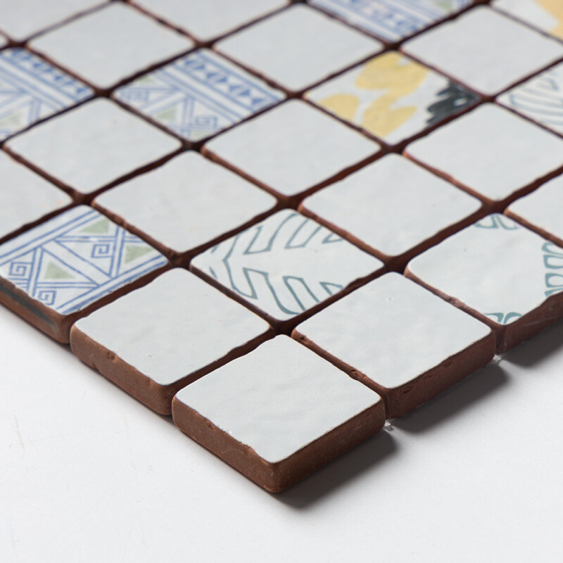 Multicolor Multifinish 2×2 Terracotta Mosaics 12×12 (MS80029)
