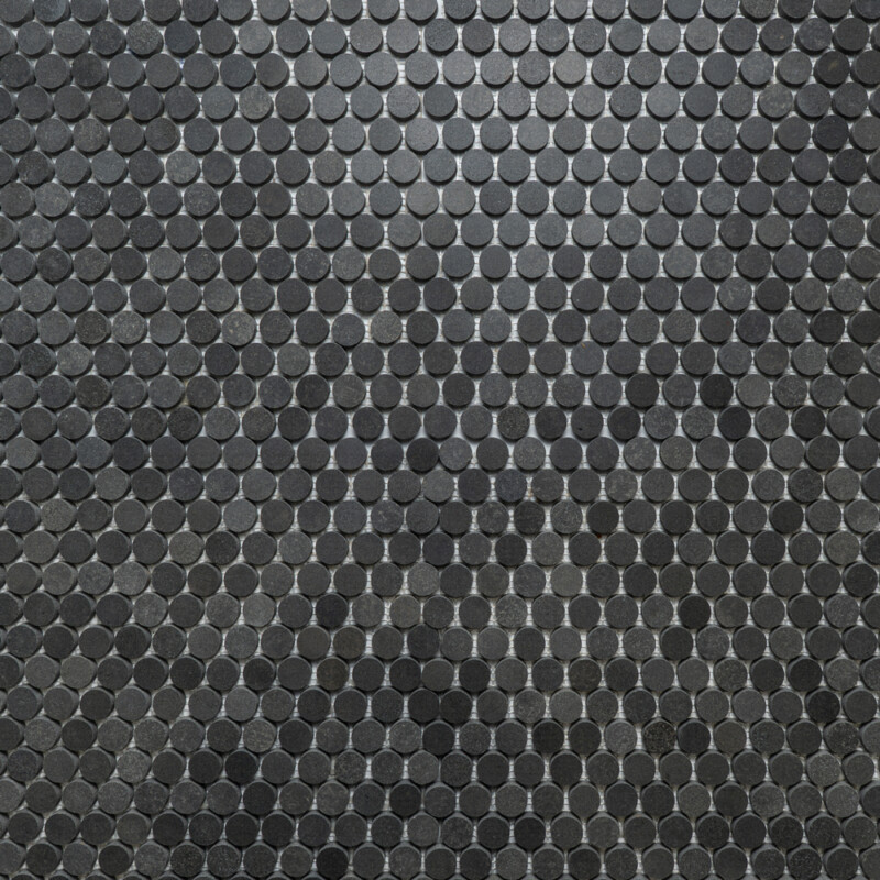 Basalto Honed Penny Round Basalt Mosaics 11 1/4×11 3/4 (MS90264)