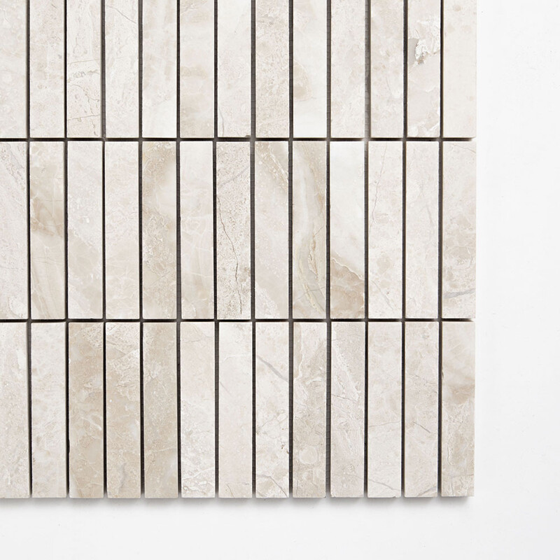 Diana Royal Honed 5/8×3 Marble Mosaics 12×12 (MS90811)