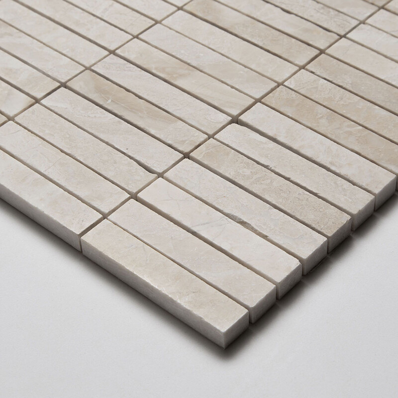 Diana Royal Honed 5/8×3 Marble Mosaics 12×12 (MS90811)