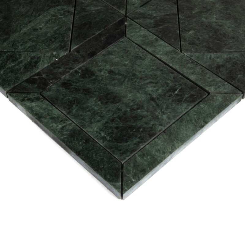 Verde Lucia Honed Palazzoli Essenza Marble Mosaics 12×12 (MS90935)