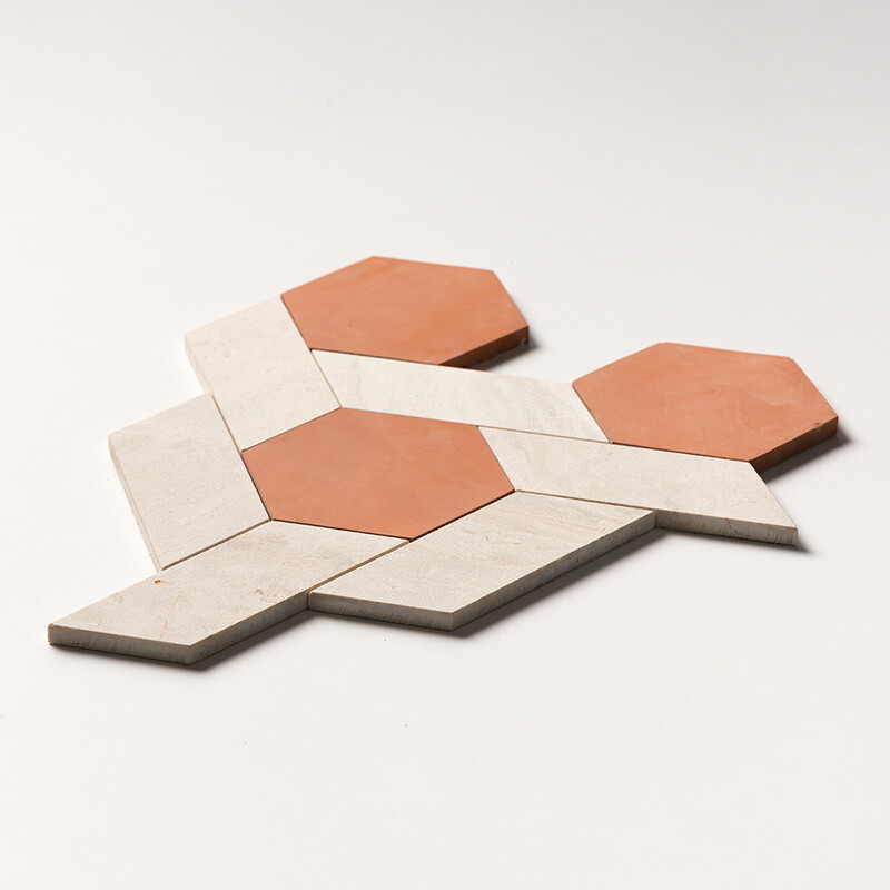 Diana Royal Leather Toltec Marble Mosaics 12 1/4×18 13/32 (NW00189)