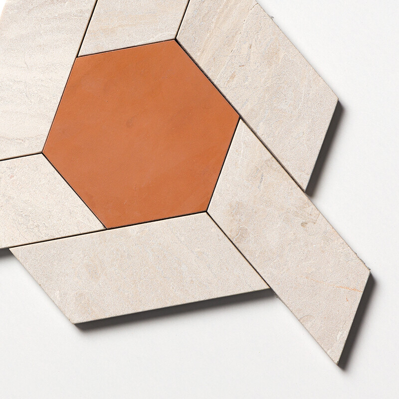 Diana Royal Leather Toltec Marble Mosaics 12 1/4×18 13/32 (NW00189)