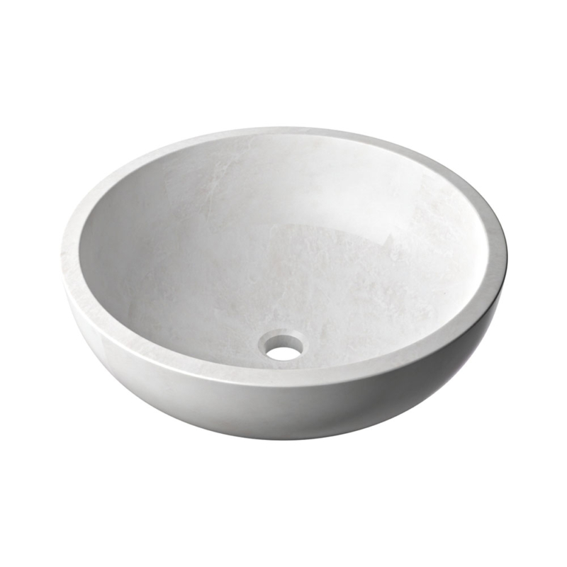 Eisberg-geschliffenes Aufsatzwaschbecken aus Marmor 18×6 (SN00259)