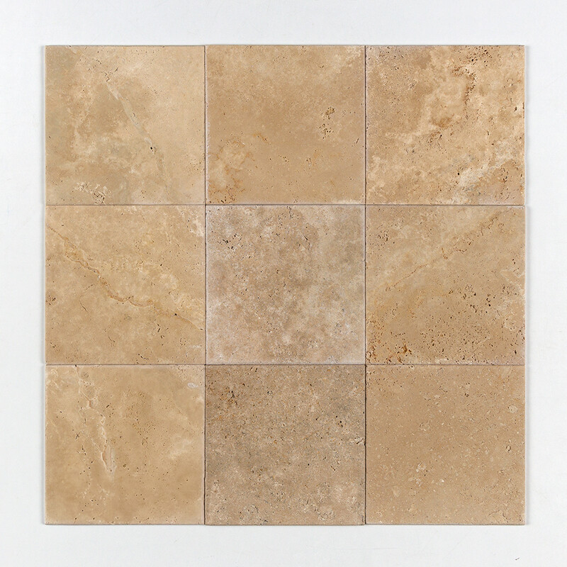 Ivory Brushed Travertine Tiles 12×12 (TL10417)
