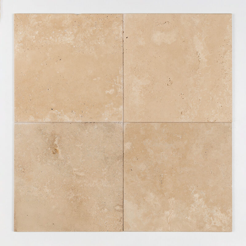 Ivory Brushed Travertine Tile 18×18 (TL11558)