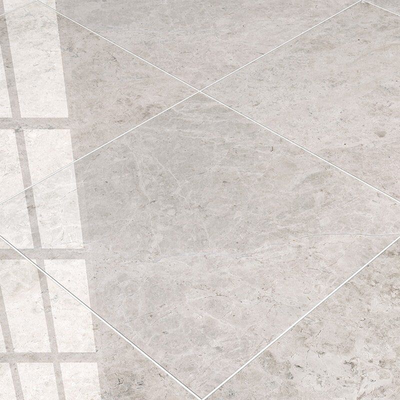 Silver Shadow Polished Marble Tiles 24×24 (TL13865)