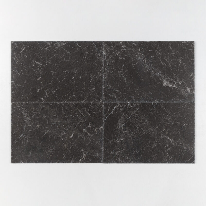 Iris Black Brushed Marble Tiles 16×24 (TL18139)