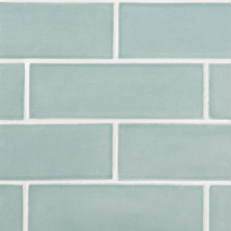Witty Green Glossy Subway Ceramic Tiles 3×9 (TL18333)