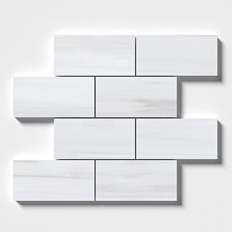 Bianco Dolomiti Polished Subway Marble Tiles 2 3/4×5 1/2 (TL18448)