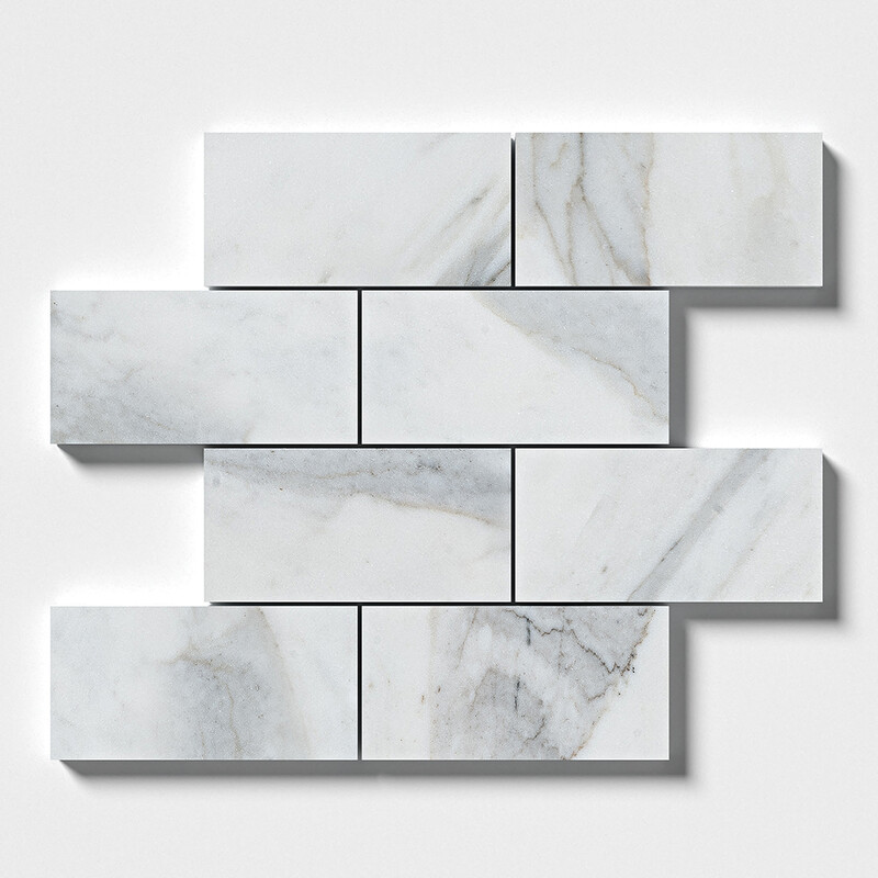 Calacatta Gold Royal Polished Marble Tiles 2 3/4×5 1/2 (TL18802)