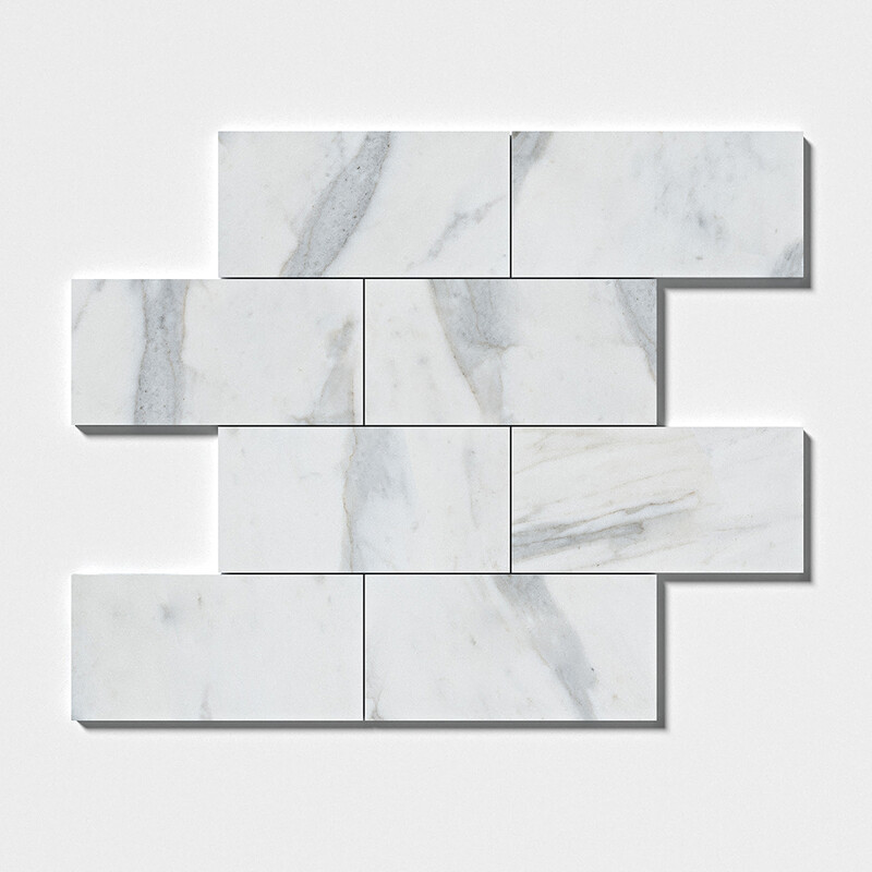Calacatta Gold Royal Polished Marble Tiles 6×12 (TL18803)