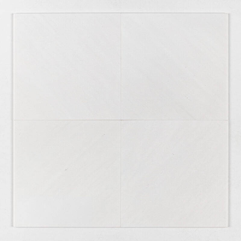 Aspen White Honed Marble Tiles 18×18 (TL19186)