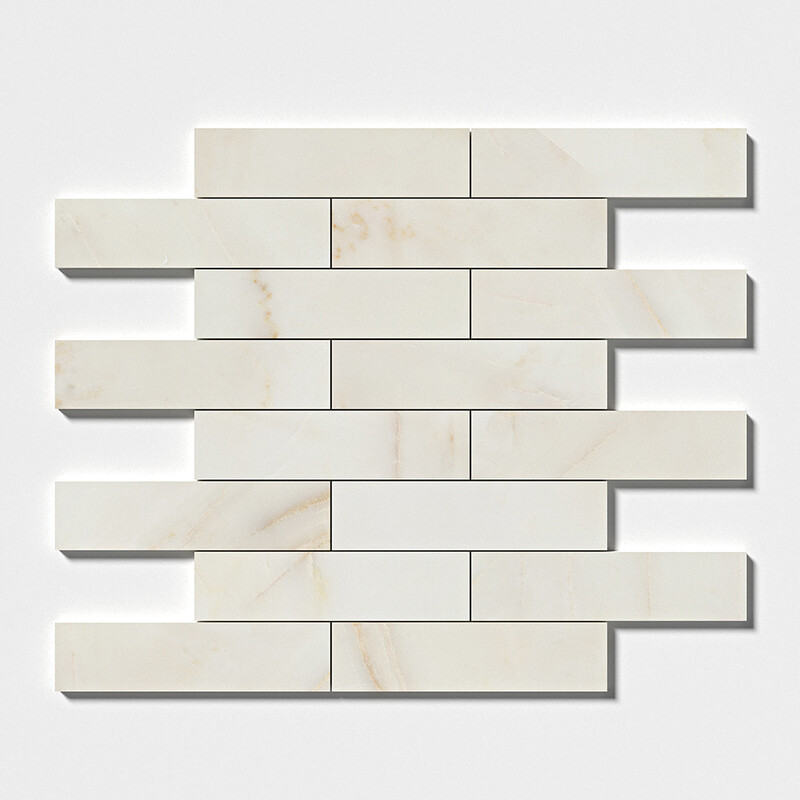 Calacatta Amber Honed Subway Marble Tiles 3×12 (TL19255)