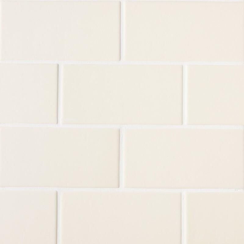 Ivory Matte Subway Ceramic Tiles 3×6 (TL19756)
