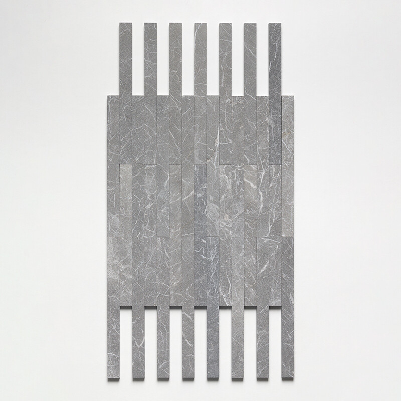 Iris Black Leather Plank Marble Tiles 1 9/16×18 (TL20305)