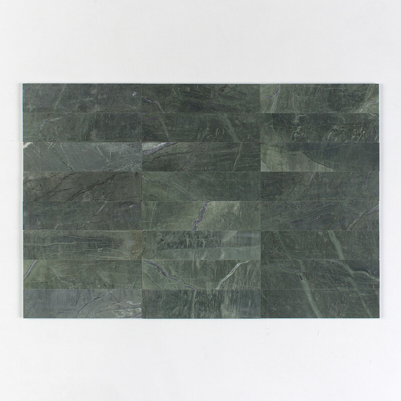 Piastrelle in marmo Verde Tia levigato, tipo metropolitana, 3×12 (TL20578)